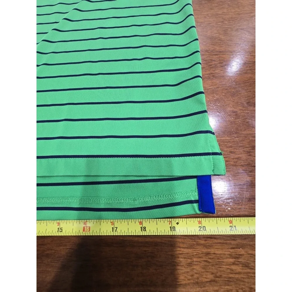 RLX Ralph Lauren Performance Golf Polo Shirt - Men's Medium -‎ Green Stripe -...